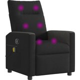  Masažni naslonjač od tkanine crni | shoptok.hr