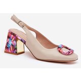 S. BARSKI Leather Women's Heeled Sandals D&A | Shoptok.si