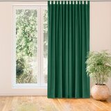  Curtain VILA color bottle green style classic 10cm tab tops velvet 200x225 HOMEDE | shoptok.hr