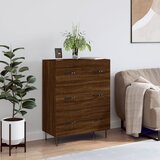 vidaXL Komoda boja smeđeg hrasta 69 5x34x90 cm od konstruiranog drva Cijene