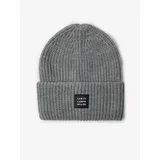 SAM73 Grey ribbed winter beanie SAM 73 Dublin - Mens