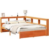  Krevet s policama s uzglavljem 2 pcs Vosak smeđa 200 x 160 cm - Voštano smeđa 160 x 200 cm | shoptok.hr