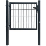 vidaXL 2D vrata za ogradu (jednostruka) antracit siva 106 x 130 cm Cijene