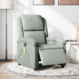 Maison Chic Električni masažni naslanjač - Relax naslanjač svetlo siv žamet, (22061638) | Shoptok.si
