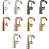 Grohe enoročna armatura za umivalnik ESSENCE z zgornjim delom sifona (23462DL1) - Brushed warm sunset | Shoptok.si