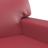  Dvosjed od tkanine crvena boja vina 120 cm od umjetne kože | shoptok.hr