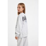 Defacto Girl Oversize Fit Crew Neck Printed Sweatshirt | ePonuda.com