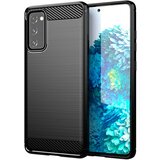  Gumijasti / gel etui Carbon za Samsung Galaxy S20 FE - črni | Shoptok.si
