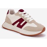 Boto Women's Sports Shoes On Platform Beige-Red Emidi | shoptok.hr
