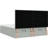 vidaXL Okvir kreveta s madracima svijetlosivi 160x200cm baršunasti | shoptok.hr