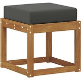  Klupa za sjedenje Prirodna i antracit 43 x 43 x 37 cm - Prirodno i antracit 40 cm Otvoreno područje nogu | shoptok.hr