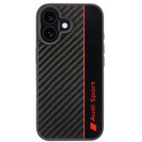 Audi OVITEK CARBON FIBER STRIPE HARDCASE ZA IPHONE 16 6.1” ČRN, (21971904) Cene