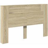  Krevetna ploča s LED-om s policom Sonoma 160 x 16,5 x 103,5 cm | shoptok.hr