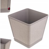 KADAX Prevleka za cvetlični lonček s stojalom, kvadratna, bež, vzorec blaga, 24 cm, (5000353475) Cene