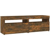 TV ormarić s LED svjetlima boja dimljenog hrasta 120x35x40 cm | Eponuda.ba