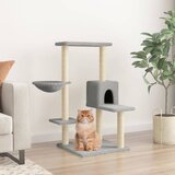 vidaXL Mačje drevo s praskalniki iz sisala svetlo sivo 95 cm | Shoptok.si