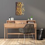 Wallity Zidna dekoracija Do More Of What Makes You Happy, 42x58 cm, Zlatne boje | ePonuda.com