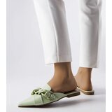 Gemre Green elegant mules with chain Patenaude | Shoptok.si
