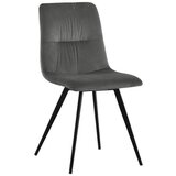 CARRYHOME STOL, kovina, tekstil siva | Shoptok.si
