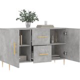  Komoda siva boja betona 100x36x60 cm od konstruiranog drva | shoptok.hr