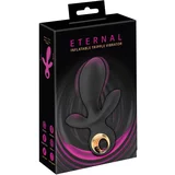 Eternal Eternal - trostruki vibrator s pumpom (crni)