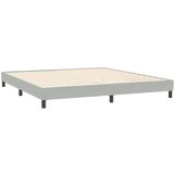  Okvir kreveta bez madraca svijetlo sivi 200x220 cm baršun | shoptok.hr