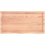 Stolna ploča svjetlosmeđa 100 x 50 x 6 cm tretirana hrastovina | shoptok.hr