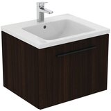 Ideal Standard temno rjava stenska omarica za pod umivalnik v hrastovem dekorju 60x44 cm i.life b | Shoptok.si