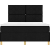  Krevet s opruga kutije s uzglavljem Crna 160 x 200 cm tkanina | shoptok.hr