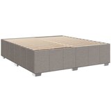  Krevet s oprugama i madracem smeđesivi 200x200 cm od tkanine | shoptok.hr