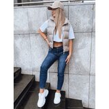 DStreet Spodnie damskie jeansowe EMILY ROSE niebieskie | shoptok.hr