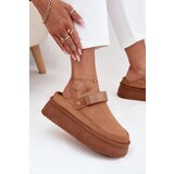 Boto Women's Snow Boots On Platform With Velcro Camel Jorielle Cijene