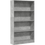  Regal za knjige boja betona 80x24x143 cm konstruirano drvo | Eponuda.com