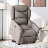 Maison Chic Električni masažni naslanjač - Relax naslanjač s funkcijo vstajanja taupe, (22042502) Cene