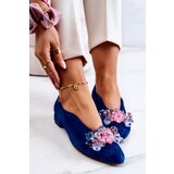 Boto Elegant Suede Shoes With Decoration Navy McQueen Cene
