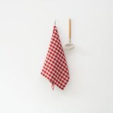 Linen Tales Lanena kuhinjska krpa 45x65 cm Red Gingham – | Shoptok.si