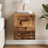  Noćni ormarić za montažu na zid Staro drvo 34,5 x 33 x 40 cm | shoptok.hr