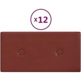  Zidne ploče 12 kom boja vina 30 x 15 cm od umjetne kože 0 54 m² | shoptok.hr