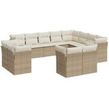  12-dijelni set vrtnih sofa od poliratana s jastucima bež | shoptok.hr