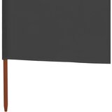  Vjetrobran s 5 panela od tkanine 600 x 160 cm antracit | shoptok.hr