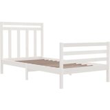  Okvir za krevet od masivnog drva bijeli 100 x 200 cm | shoptok.hr