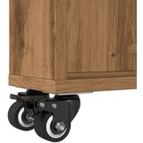 vidaXL Uska kolica za pohranu boja hrasta 48x13x68cm konstruirano drvo | shoptok.hr