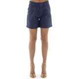 Leone 1947 Kratke hlače & Bermuda Woman Linen Fancy Stripes Modra | Shoptok.si
