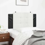 vidaXL Jastuk za uzglavlje bijelo-crni 100 cm od umjetne kože | shoptok.hr