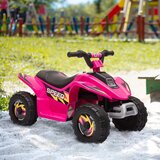 HOMCOM Električno štirikolesno kolo za otroke 3-5 let s 6V akumulatorsko baterijo, hitrost 2,8-4,6 km/h, funkcija vožnje naprej in nazaj, 72 × 40 × 45, (20744865) | Shoptok.si