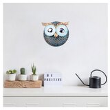 WALLXPERT zidna dekoracija Owl 3 Silver Cene