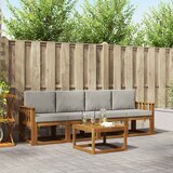  Set vanjskih sofa 5 kom. Prirodna i svijetlo siva | shoptok.hr
