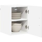  Zidni kuhinjski ormarić s policom 2 pcs Visoki sjaj bijela | shoptok.hr