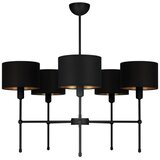  Luster na šipci MADELA 5xE14/40W/230V crna | Eponuda.com