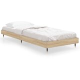 The Living Store Posteljni okvir sonoma hrast 75x190 cm inženirski les - Posteljni Okvir, (21523312) | Shoptok.si